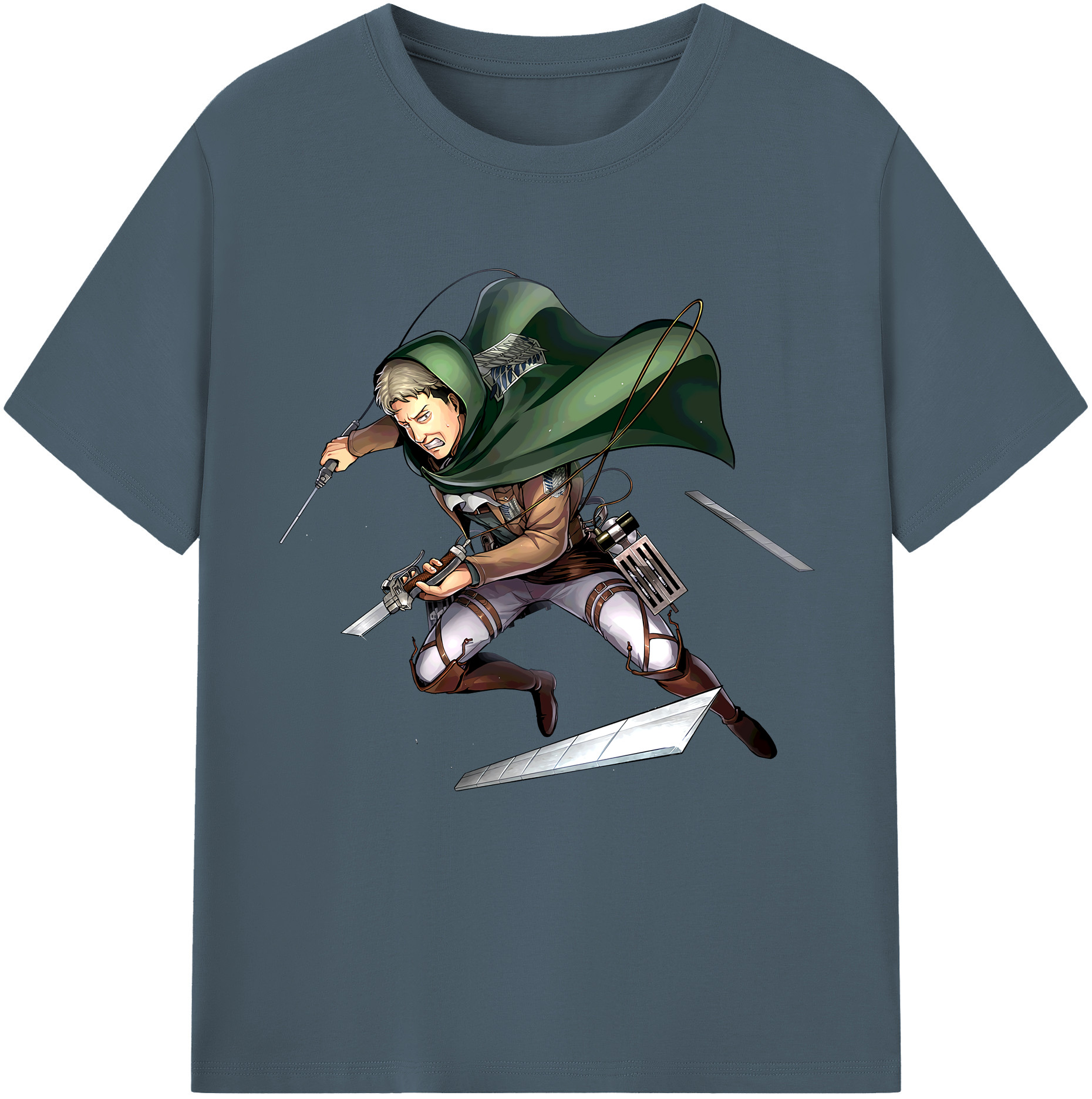 （画像用） 進撃の巨人 Attack on Titan 綿100％半袖Tシャツ（フロントプリント）